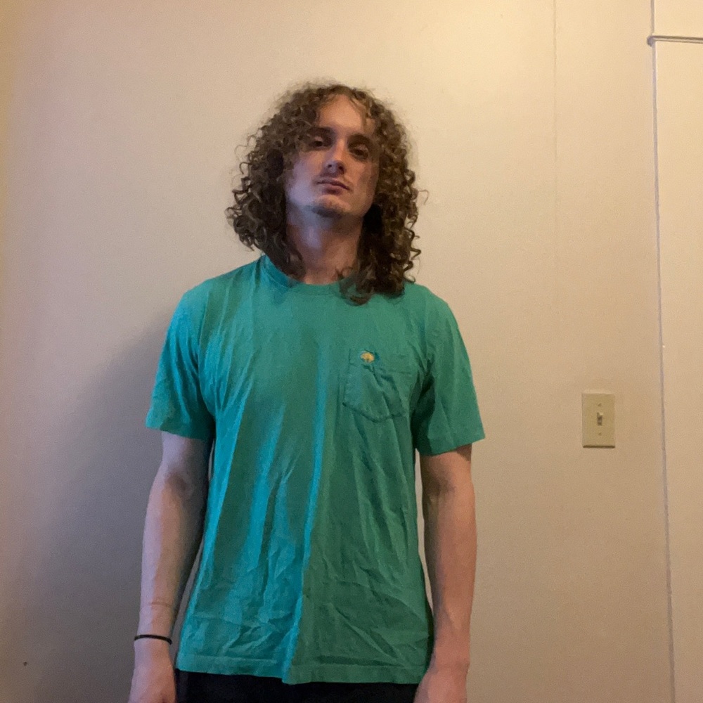 Brooks Brothers Solid Green T-Shirt